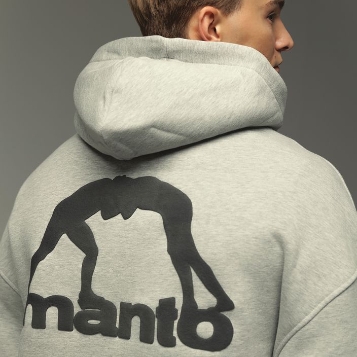 MANTO men's Label Oversize melange sweatshirt 6