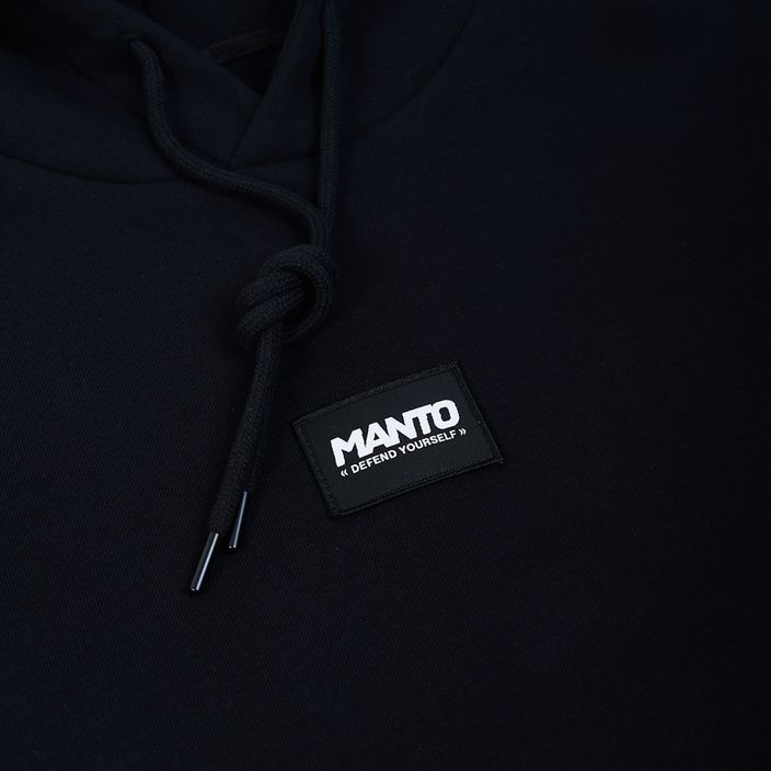 MANTO Men's Label Oversize sweatshirt black 3