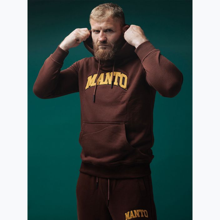 MANTO men's Varsity sweatshirt brown 7