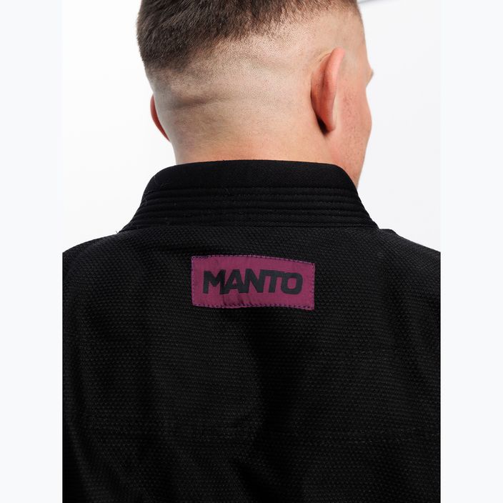 GI for Brazilian jiu-jitsu MANTO X5 BJJ black/purple 6