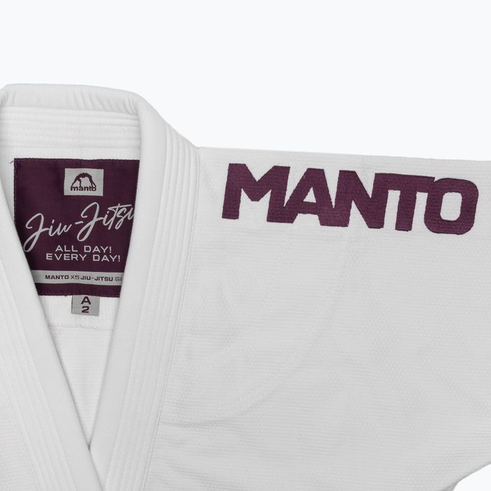 GI for Brazilian jiu-jitsu MANTO X5 white 11