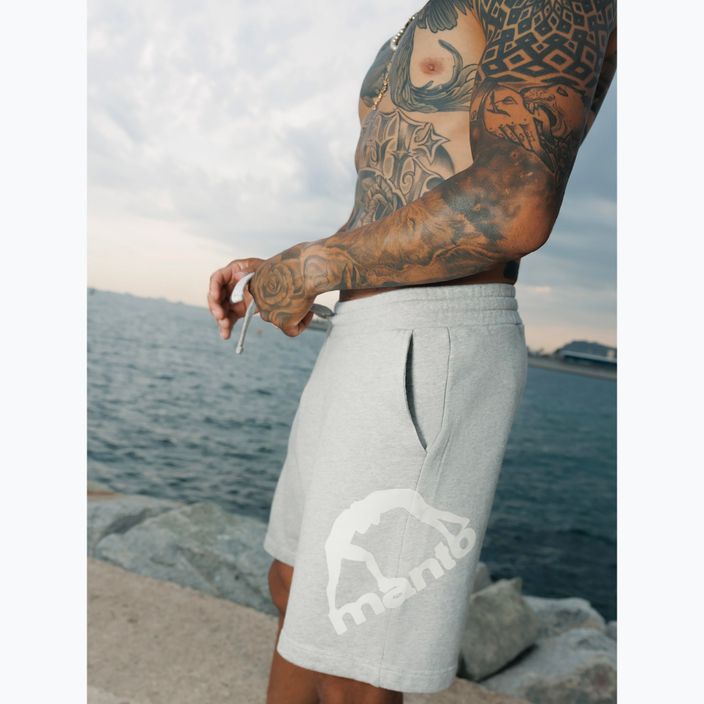 MANTO Logo shorts grey 6