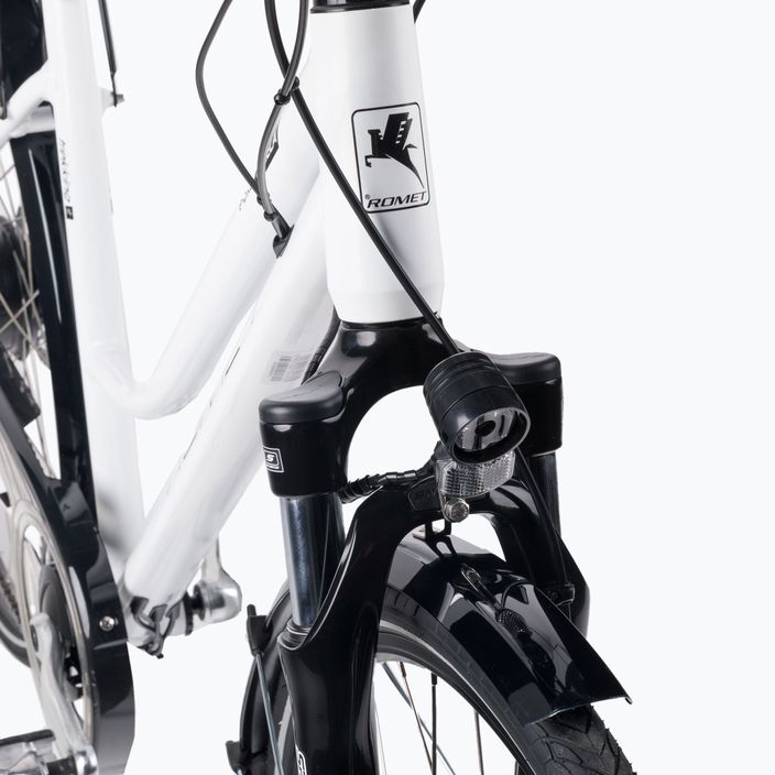 Women's electric bicycle Romet Gazela RM 1 white and black R22B-ELE-28-20-P-672 7