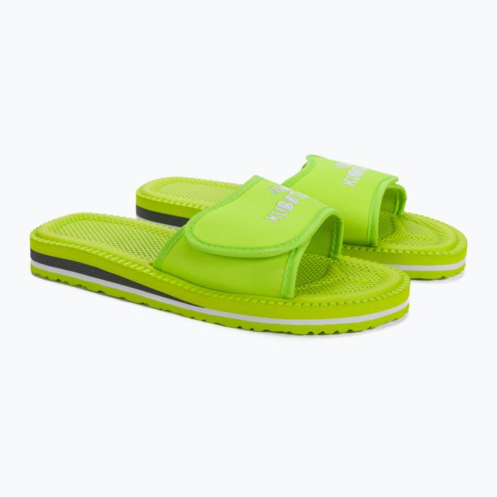 Kubota flip-flops Velcro neon green KKRZ13 5