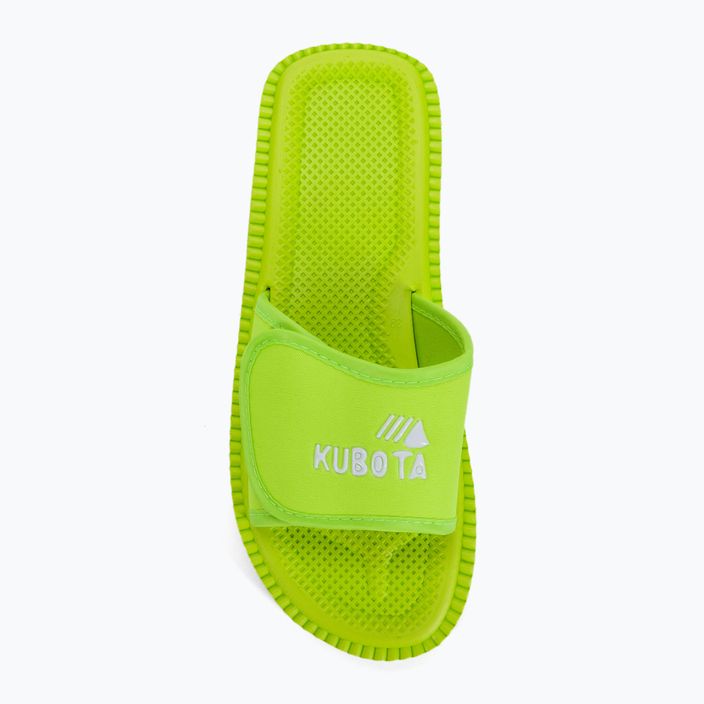 Kubota flip-flops Velcro neon green KKRZ13 6
