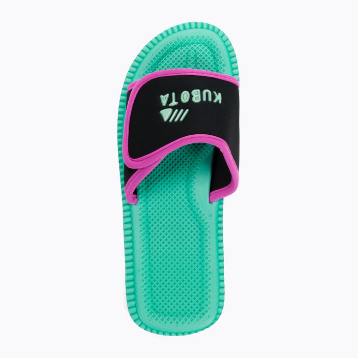 Kubota flip-flops Velcro aqua KKRZ21 6
