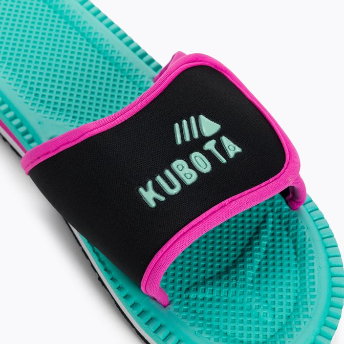 Kubota flip-flops Velcro aqua KKRZ21 7