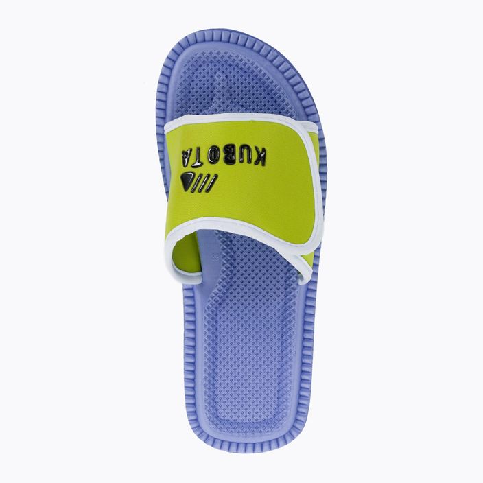 Kubota flip-flops Velcro blue/lime KKRZ67 6