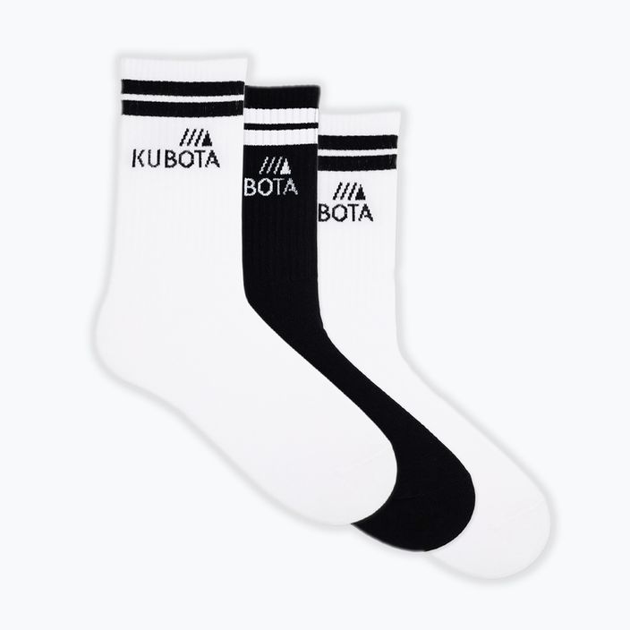 Kubota Sport 1 socks 3 pairs white/black