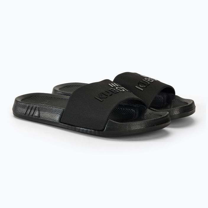 Kubota Basic Plain black flip-flops 4