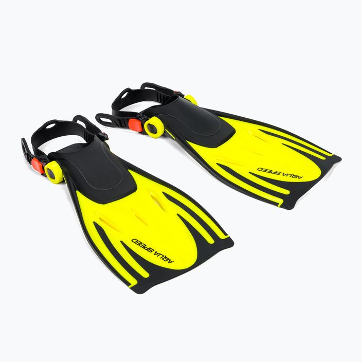 AQUA-SPEED Wombat Kid snorkel flippers yellow 528