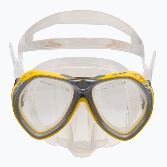 AQUA-SPEED children's diving set Aura + Evo yellow 605 2