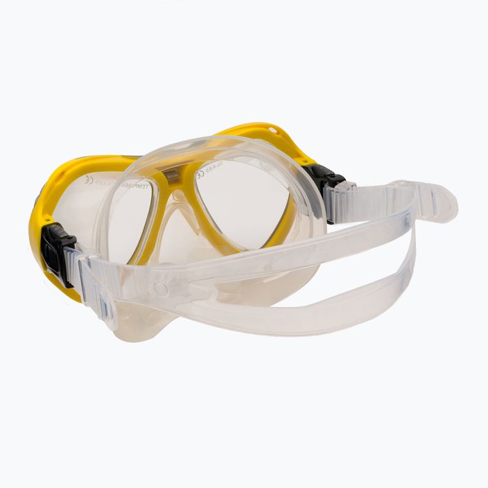 AQUA-SPEED children's diving set Aura + Evo yellow 605 4