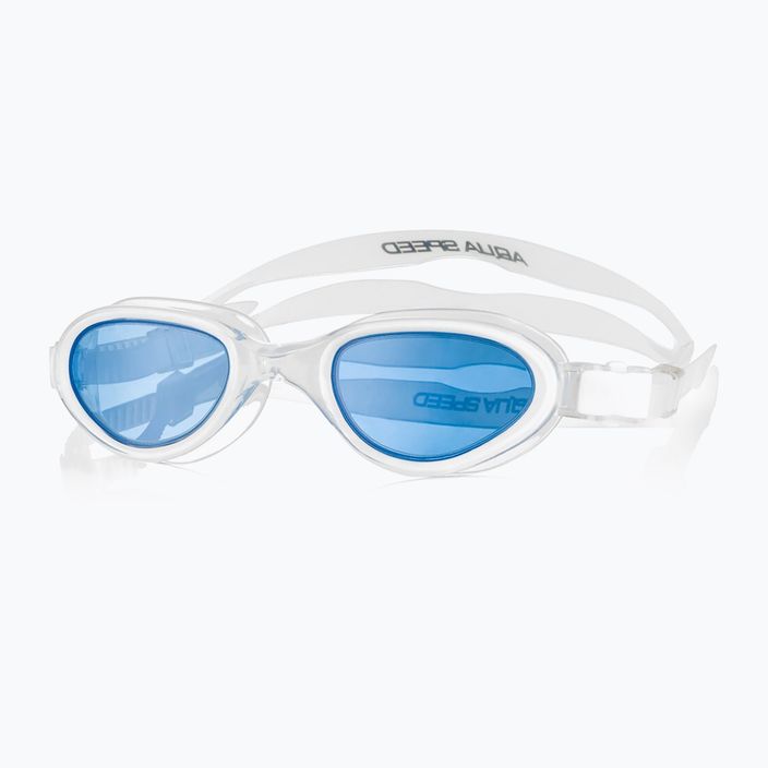 AQUA-SPEED X-Pro swimming goggles white/blue 6665-05 6