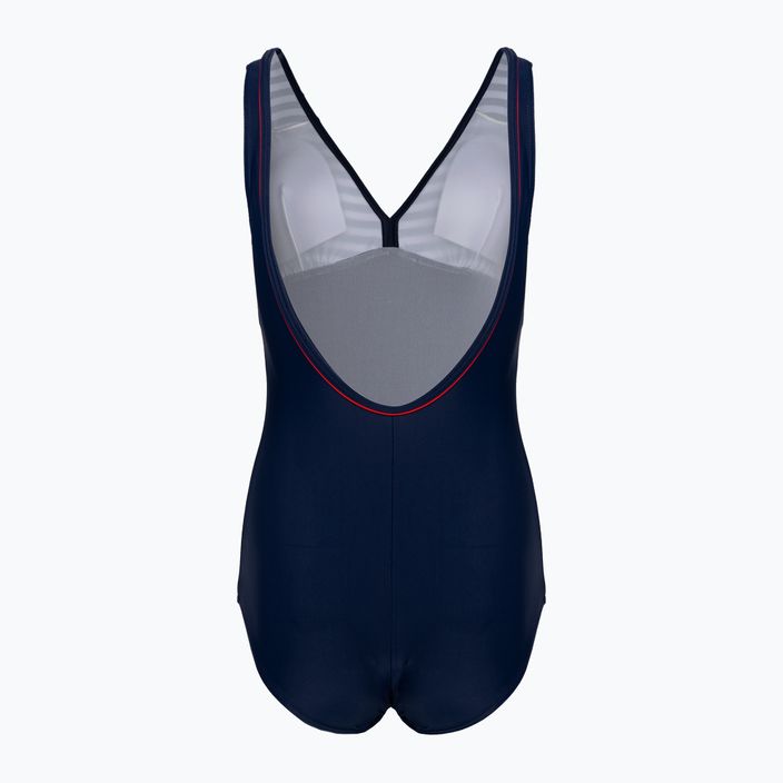 Women's one-piece swimsuit AQUA-SPEED Maris blue/white 2
