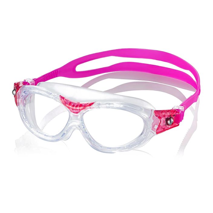 AQUA-SPEED Marin Kid transparent/pink children's swimming mask 2