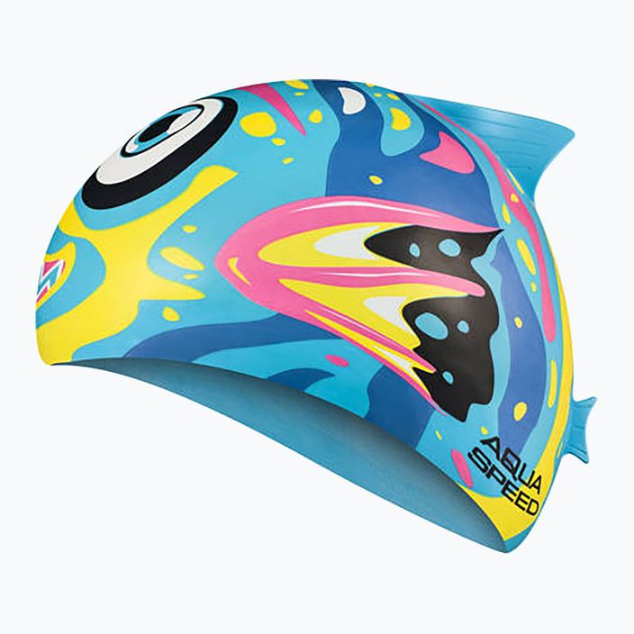 AQUA-SPEED Zoo Fish 01 blue/yellow swimming cap 115 2