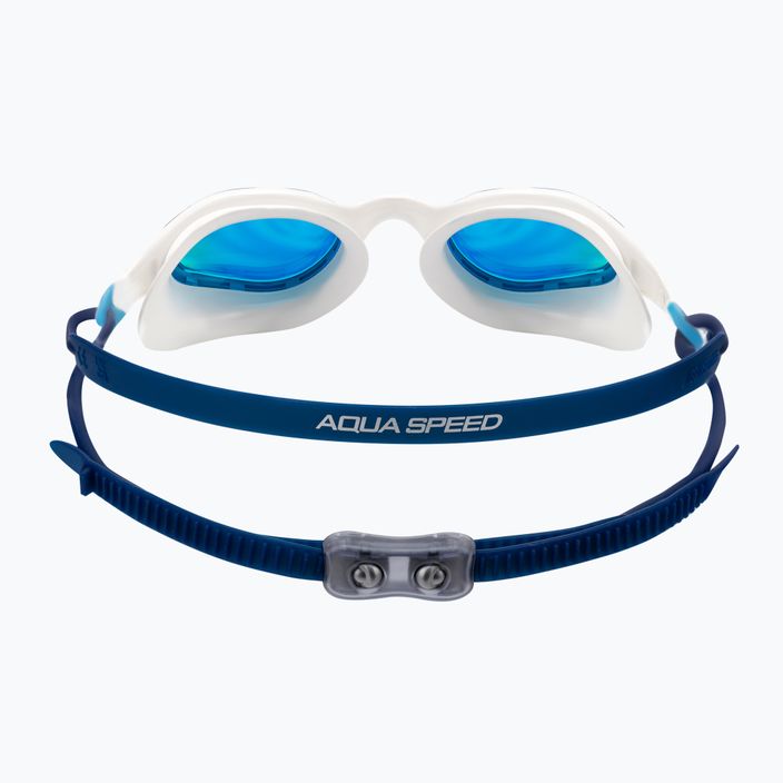 AQUA-SPEED Vortex Mirror swimming goggles white/blue 8882-51 4