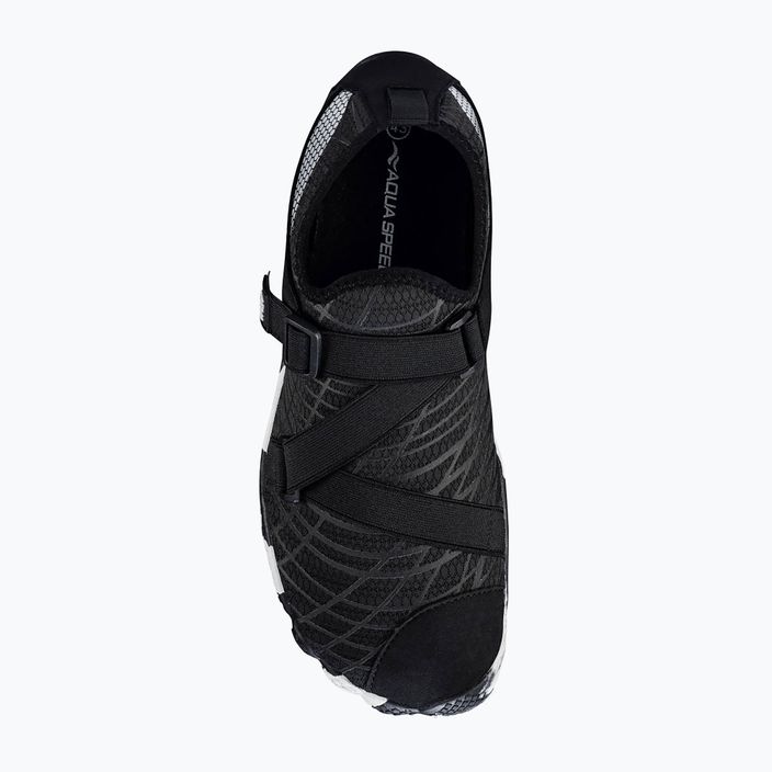 AQUA-SPEED Tortuga water shoes black and white 635 13