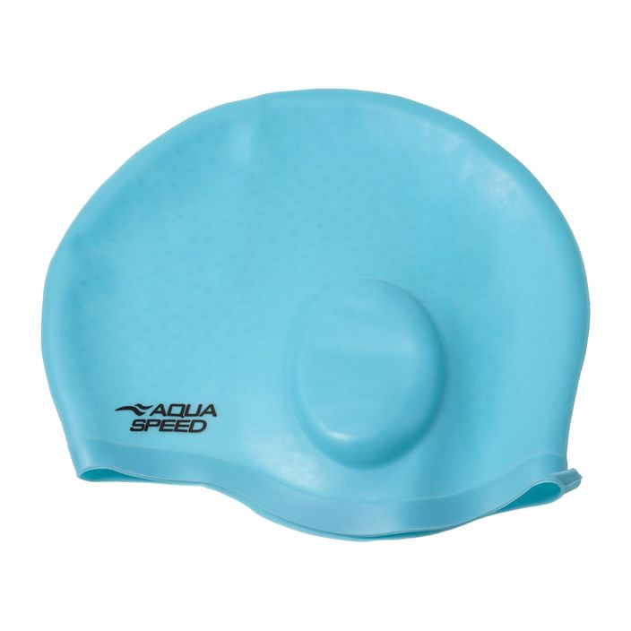AQUA-SPEED Ear Cap Comfort Swim Cap Light Blue 2