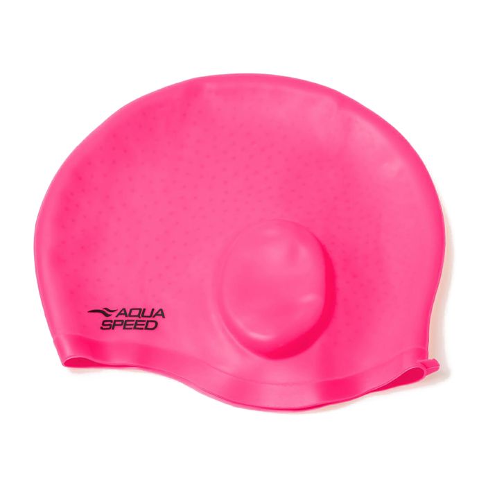 AQUA-SPEED Swimming Cap Ear Cap Comfort Pink 2