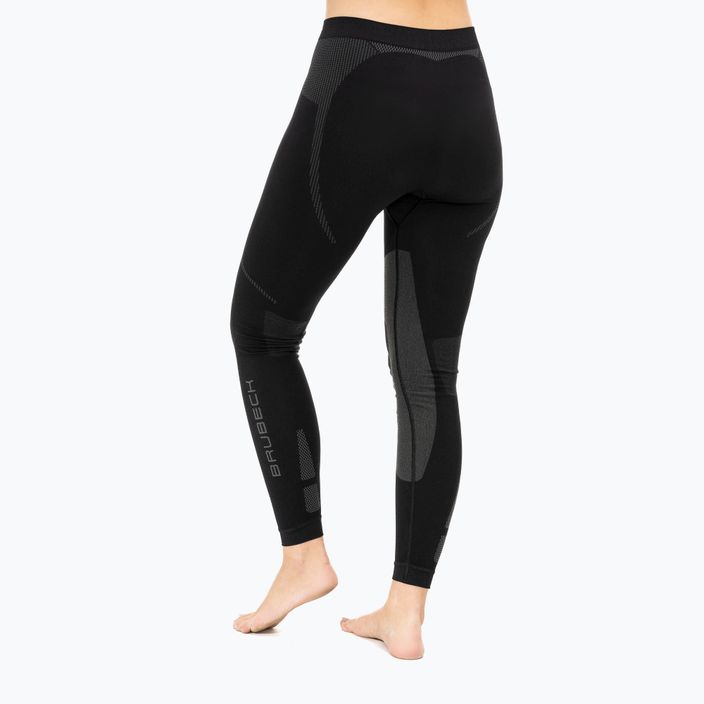 Women's thermoactive pants Brubeck Dry 9987 black-grey LE13260 2