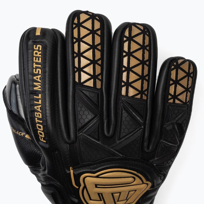 Football Masters Voltage Plus NC v 4.0 goalkeeping gloves black and gold 1169-4 3
