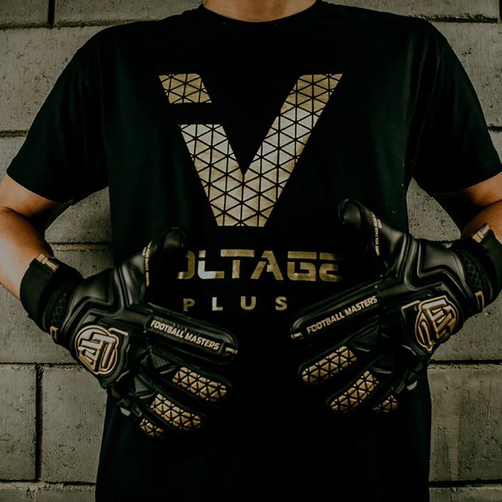 Football Masters Voltage Plus NC v 4.0 children's goalkeeping gloves black 1190-3 8