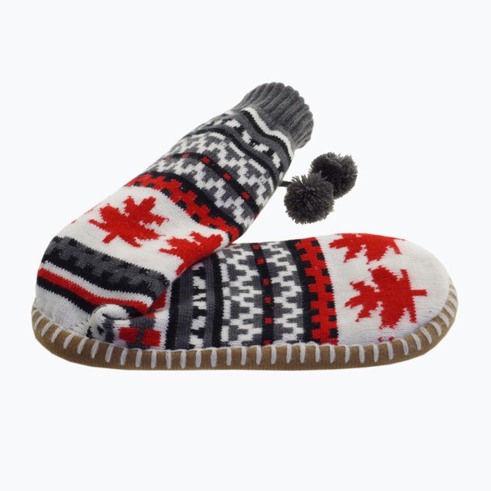 Glovii GOB white/red/grey heated slippers with socks 4
