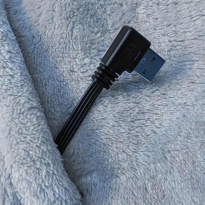 Glovii GU1G grey heated poncho with USB connection 4
