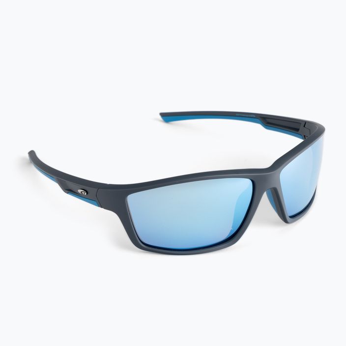 GOG Spire matt grey/blue/polychromatic white-blue sunglasses E115-3P