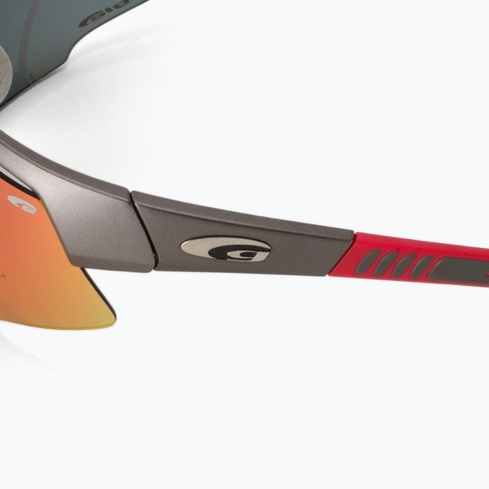 GOG Falcon Xtreme matt gun/red/polychromatic red cycling glasses E863-2 5