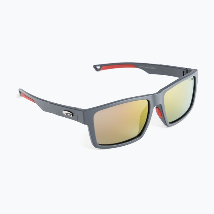 GOG Dewont matt grey/red/red mirror sunglasses E922-2P