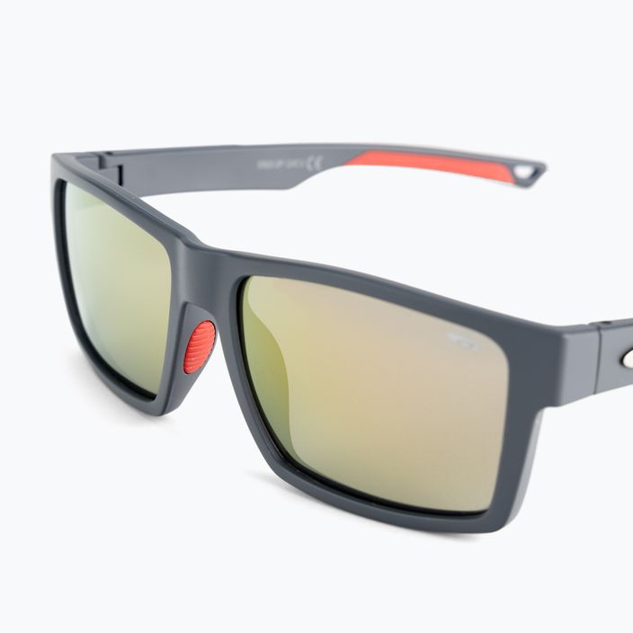 GOG Dewont matt grey/red/red mirror sunglasses E922-2P 4