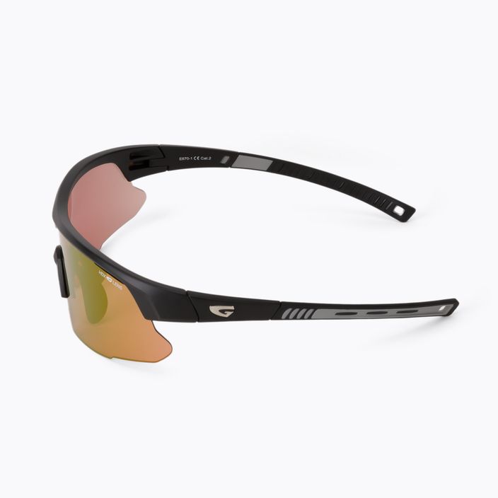 GOG cycling glasses Orion matt black/grey/purple mirror E670-1 4