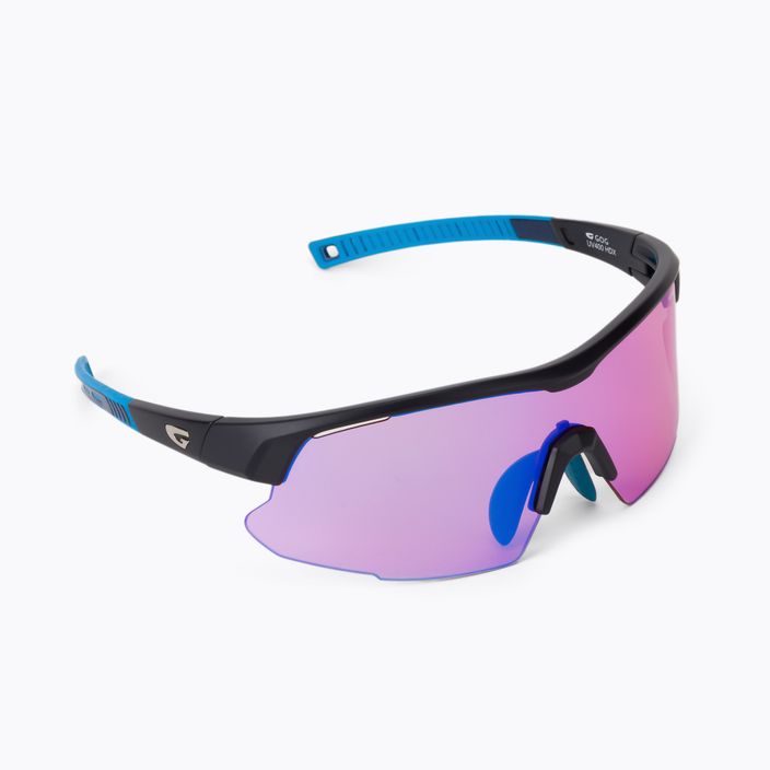 GOG cycling glasses Orion matt navy blue/polychromatic blue E670-2