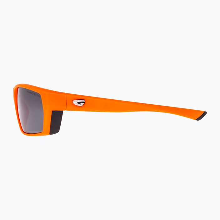GOG Bora matt neon orange/black/silver mirror sunglasses 4