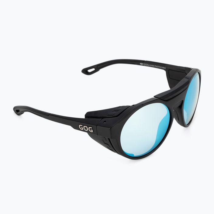 GOG Manaslu matt black / polychromatic blue sunglasses E495-1