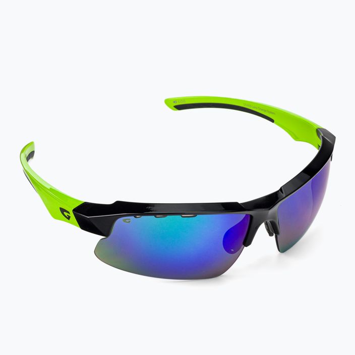 GOG cycling glasses Faun black / green / polychromatic green E579-3 2