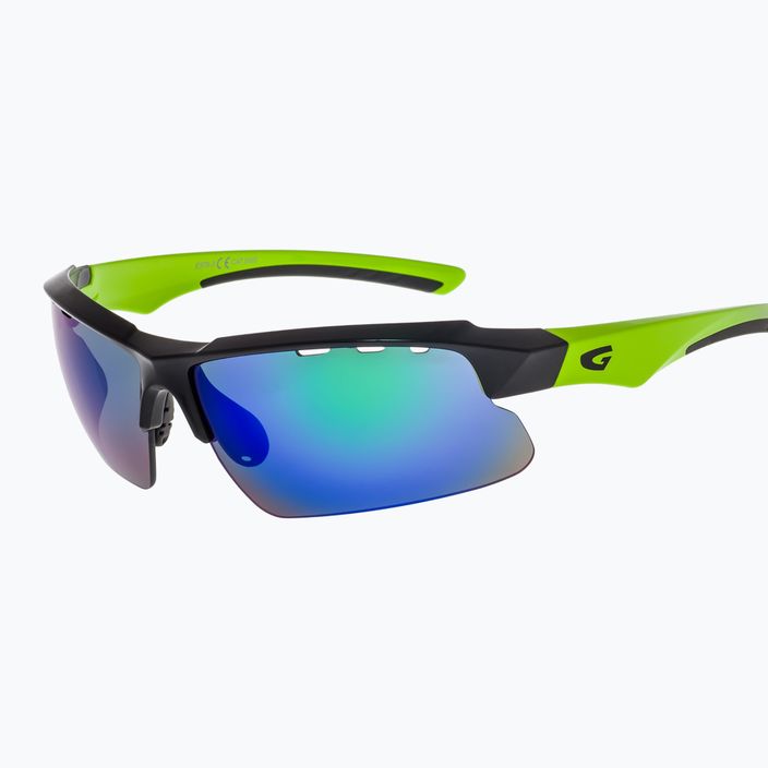 GOG cycling glasses Faun black / green / polychromatic green E579-3 5