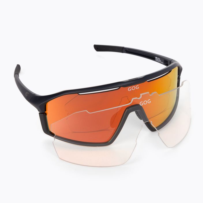 GOG cycling glasses Odyss matt navy blue/black/polychromatic red E605-2