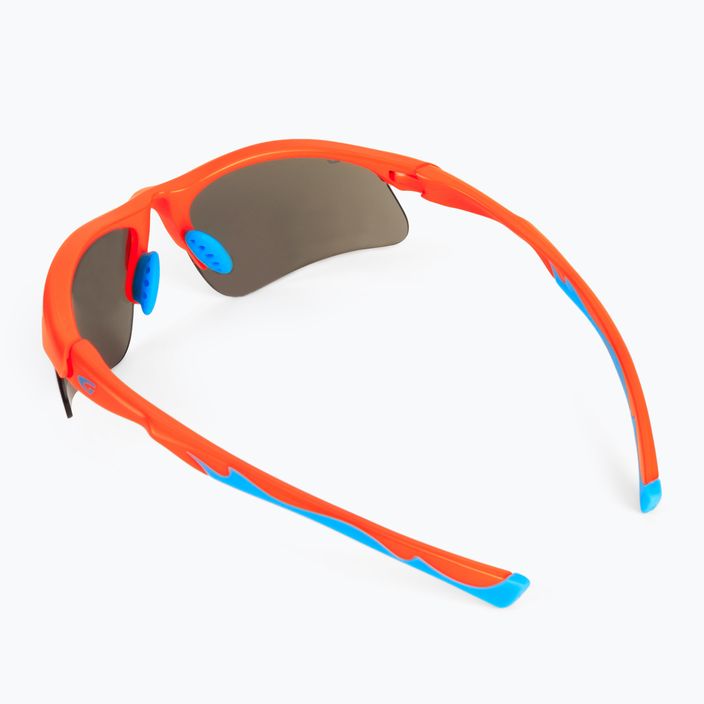 GOG Balami matt neon orange / blue / blue mirror children's cycling glasses E993-3 2