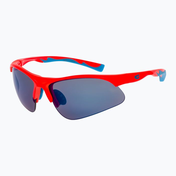 GOG Balami matt neon orange / blue / blue mirror children's cycling glasses E993-3 5