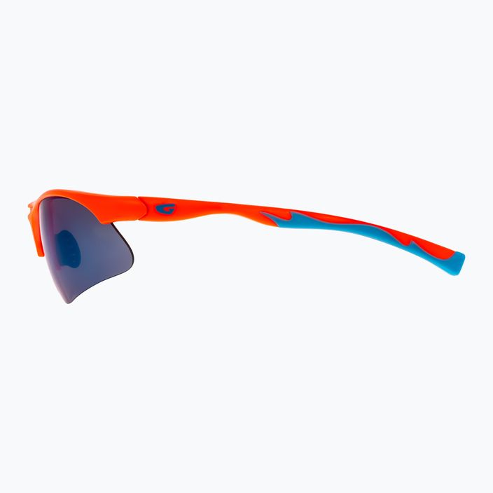 GOG Balami matt neon orange / blue / blue mirror children's cycling glasses E993-3 7