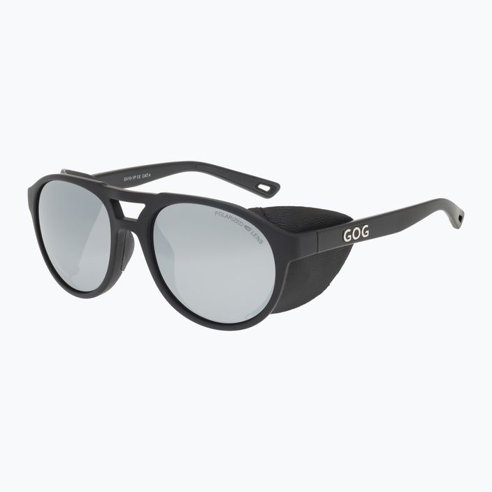 GOG Nanga matt black / silver mirror sunglasses E410-1P 6