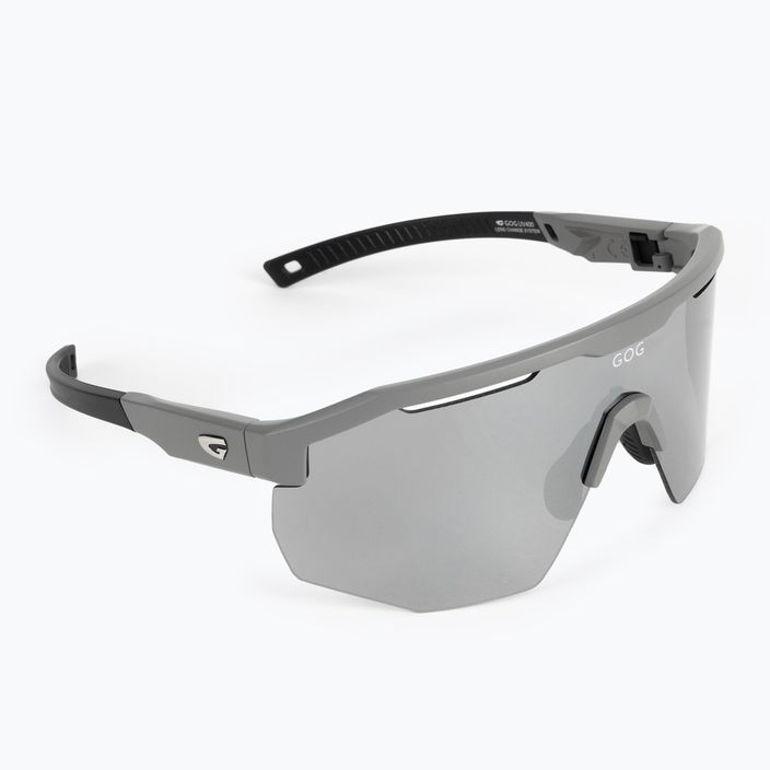 GOG cycling glasses Argo matt grey / black / silver mirror E506-1 2
