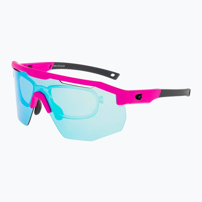 GOG cycling glasses Argo matt neon pink/black/white-blue E506-2 8