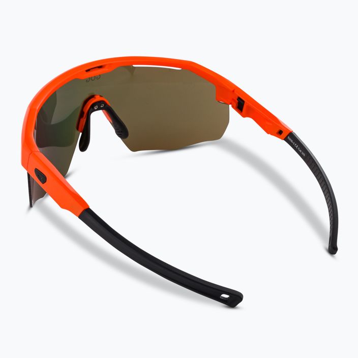 GOG Argo matt neon orange/black/polychromatic red sunglasses 3