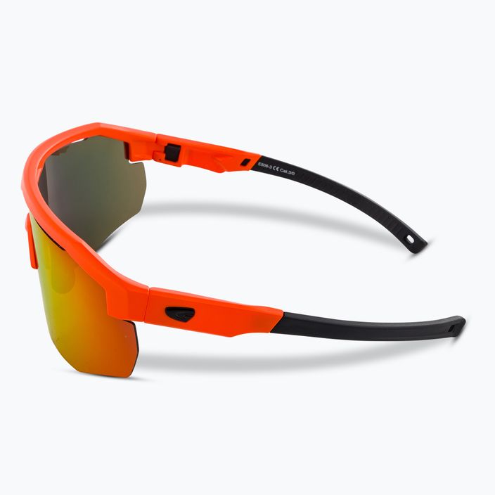 GOG Argo matt neon orange/black/polychromatic red sunglasses 5