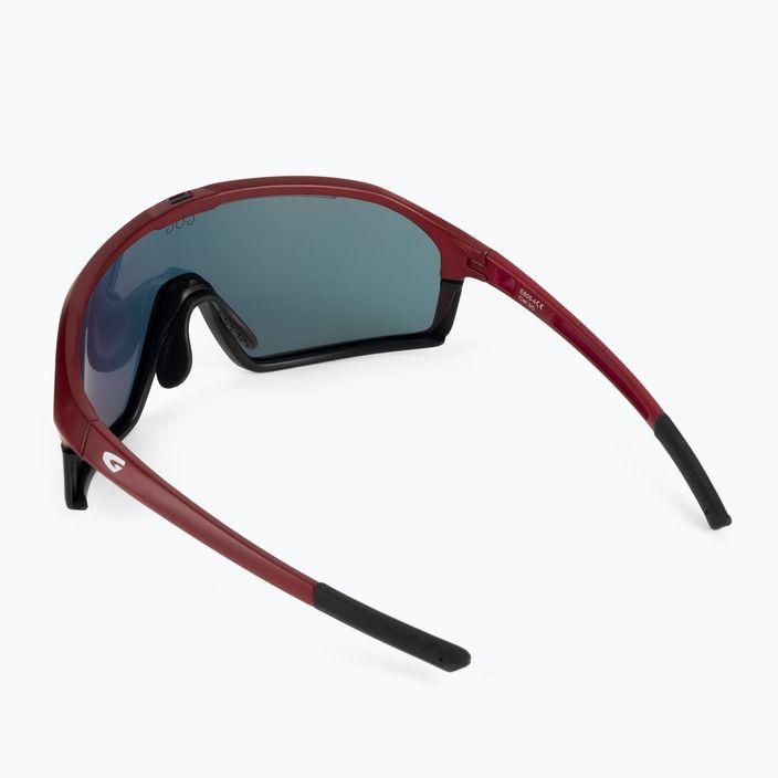 GOG cycling glasses Odyss matt burgundy / black / polychromatic red E605-4 3